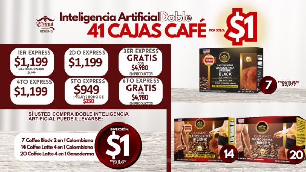 Imagen de Promocion 013124-4 (6 E) Incentivo Inteligencia Artificial Doble (41 Cafes)