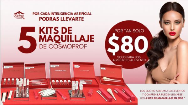 Imagen de Promocion 072624-4 v2 (1 E): Kit de 5 Piezas de Maquillaje Cosmoprof