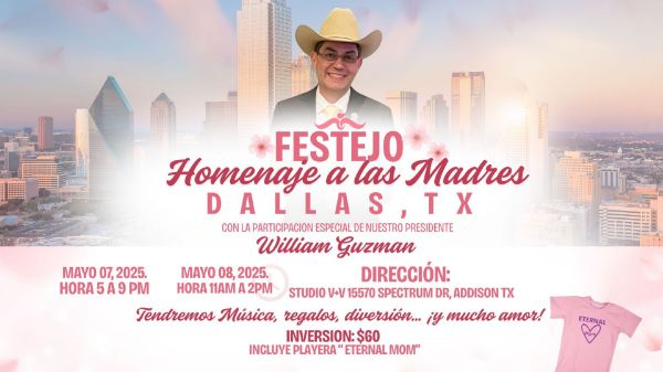 Imagen de Ticket Festejo Homenaje A Las Madres Dallas Texas Mayo 7