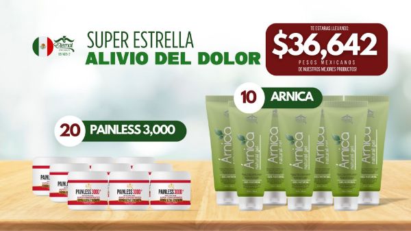 Imagen de Super Paquete Estrella Recompra Mexico 051425-2 Alivio del Dolor $36642 Pesos en Productos