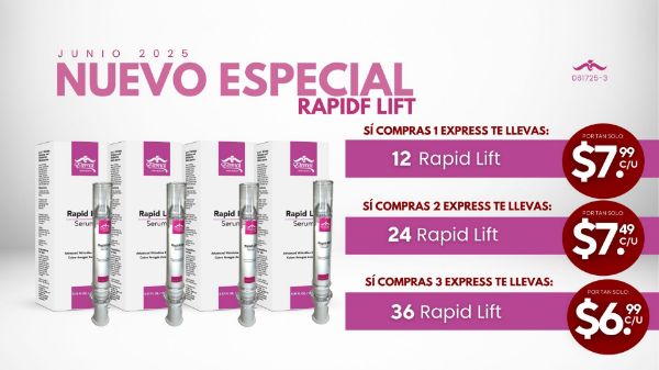 Imagen de Promocion 061725-3 (1 E): Especial 12 Rapid Lift con la compra de 1 Express