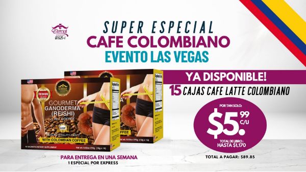 Imagen de Promocion 071525-1 (1 E): Evento Las Vegas (15 Cafe Latte Colombiano)