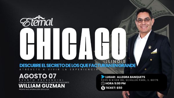 Imagen de Ticket Evento Chicago Illinois con Presidente William Guzman - Agosto 7, 2025