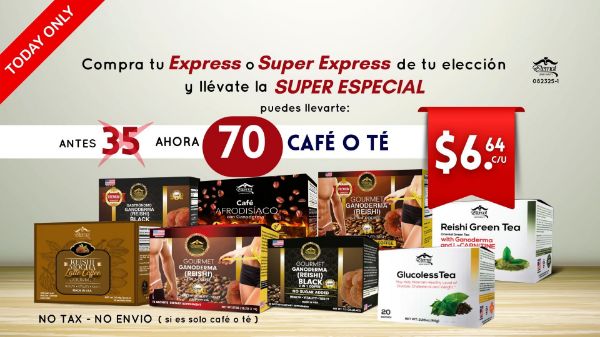 Imagen de Promocion 082325-1 (1 E): Especial Cafetero para Express (70 Cafe x $6.64 c/u)
