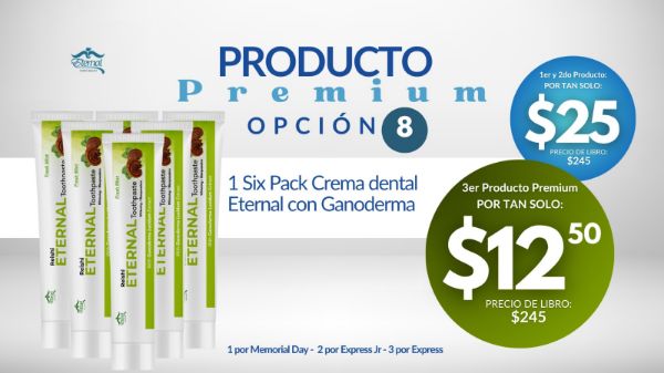 Imagen de Promocion 090523-1 (3 E): Producto Estrella Opcion #8 (Pasta Dental) 3er Producto Premium por $12.5